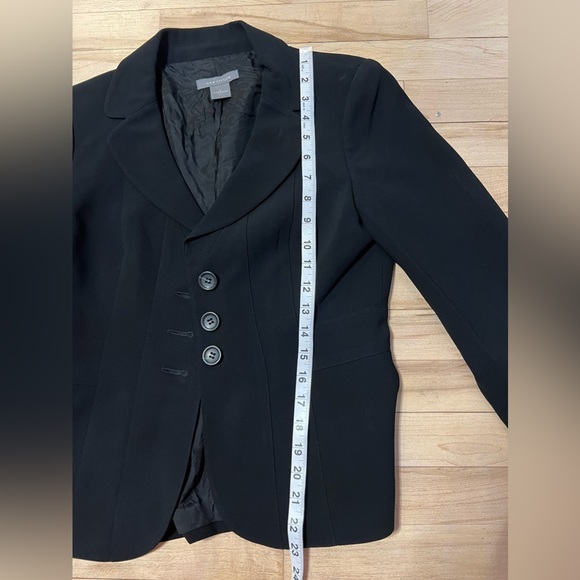 Ann Taylor Dark Academia Button Blazer Black Size 2. - Picture 9 of 10